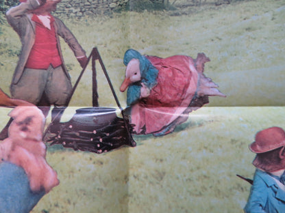 PETER RABBIT THE TALES OF BEATRIX POTTER FOLDED US ONE SHEET POSTER 1973 Rendezvous Cinema Movie posters