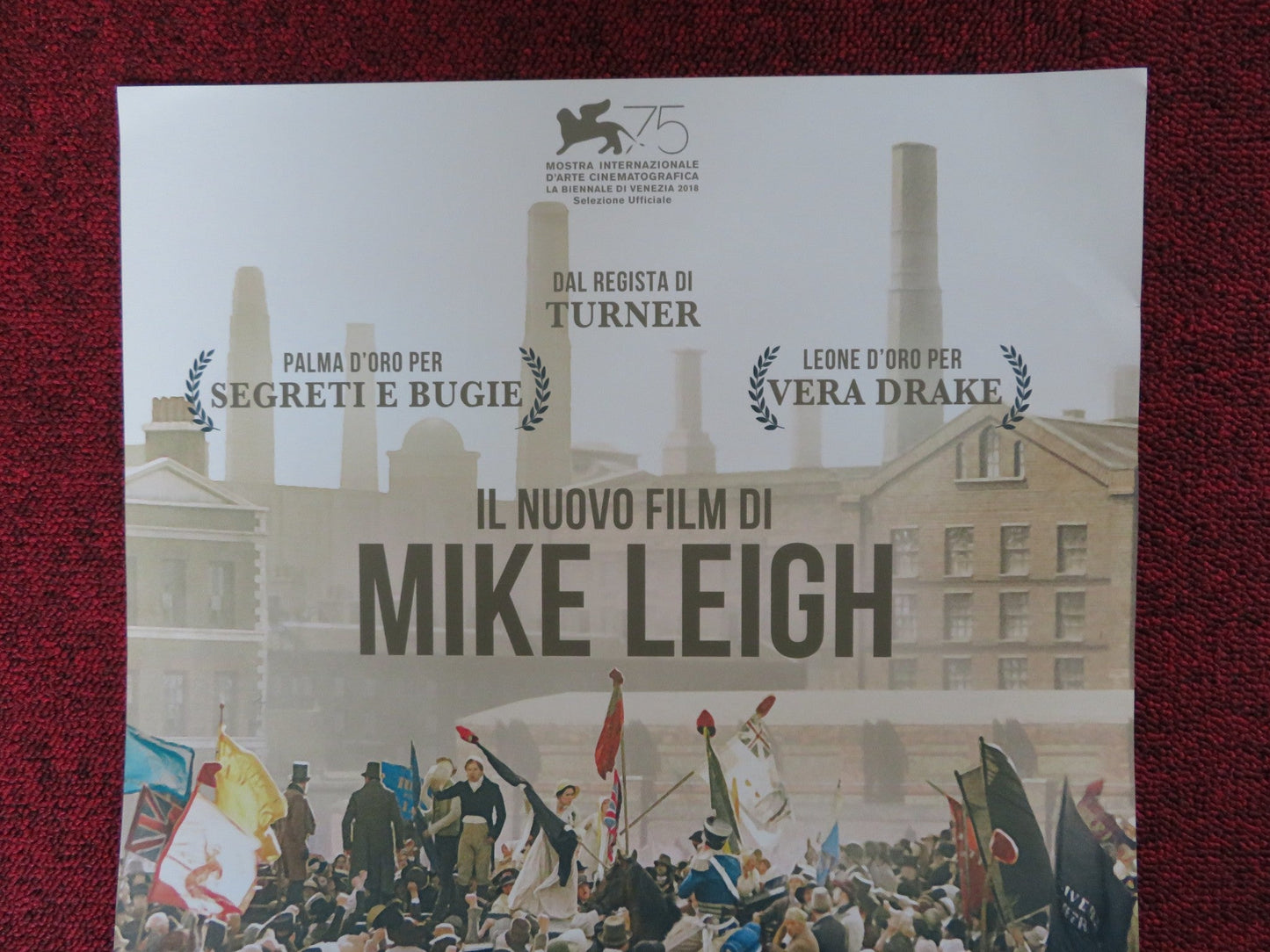 PETERLOO ITALIAN LOCANDINA POSTER MIKE LEIGH RORY KINNEAR 2018 Rendezvous Cinema Movie posters