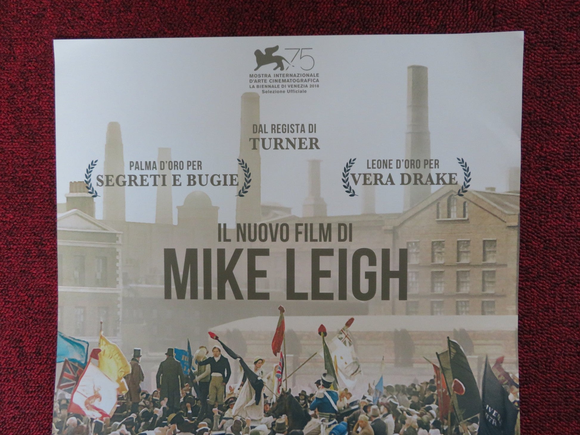 PETERLOO ITALIAN LOCANDINA POSTER MIKE LEIGH RORY KINNEAR 2018 Rendezvous Cinema Movie posters