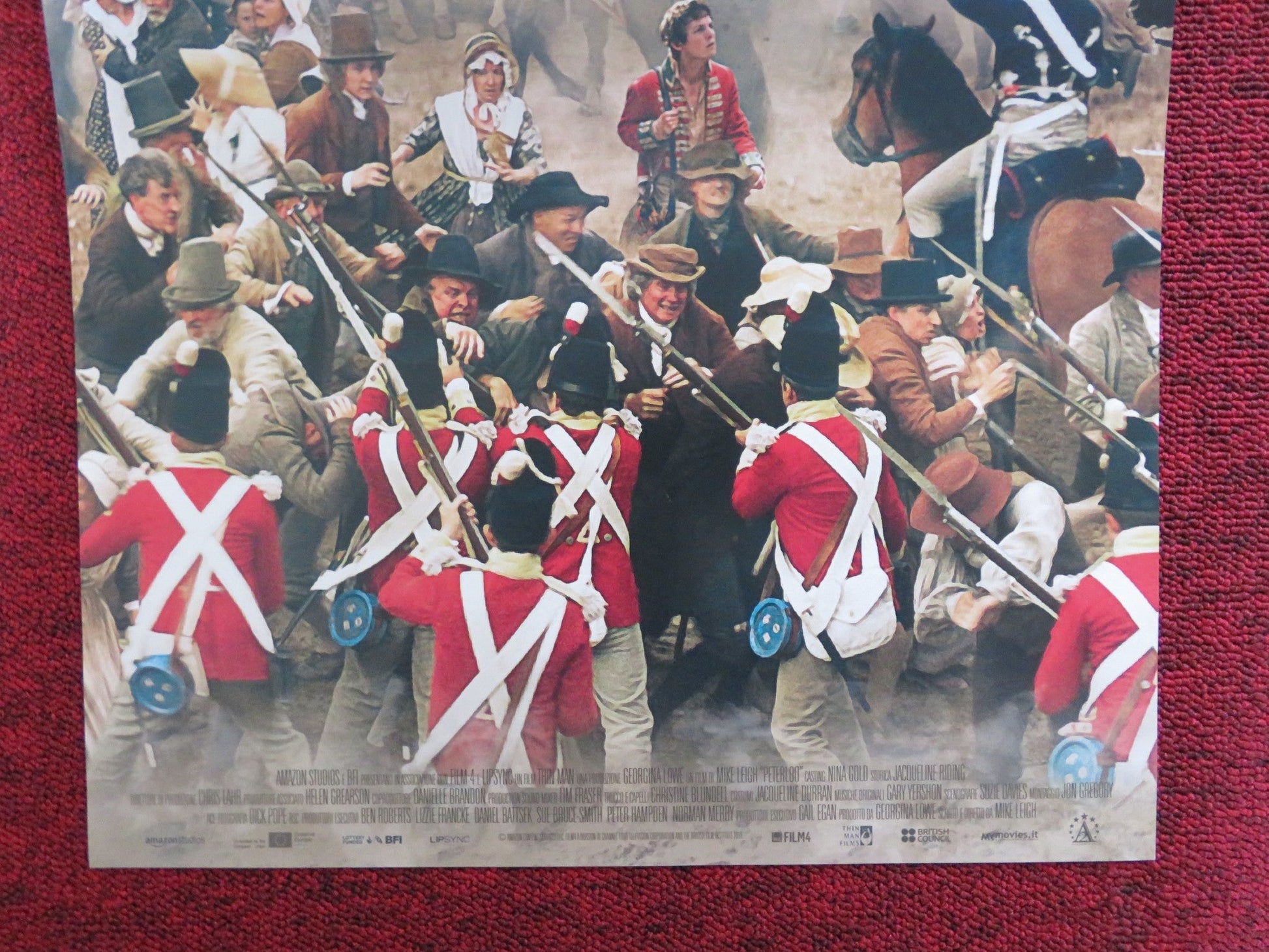 PETERLOO ITALIAN LOCANDINA POSTER MIKE LEIGH RORY KINNEAR 2018 Rendezvous Cinema Movie posters