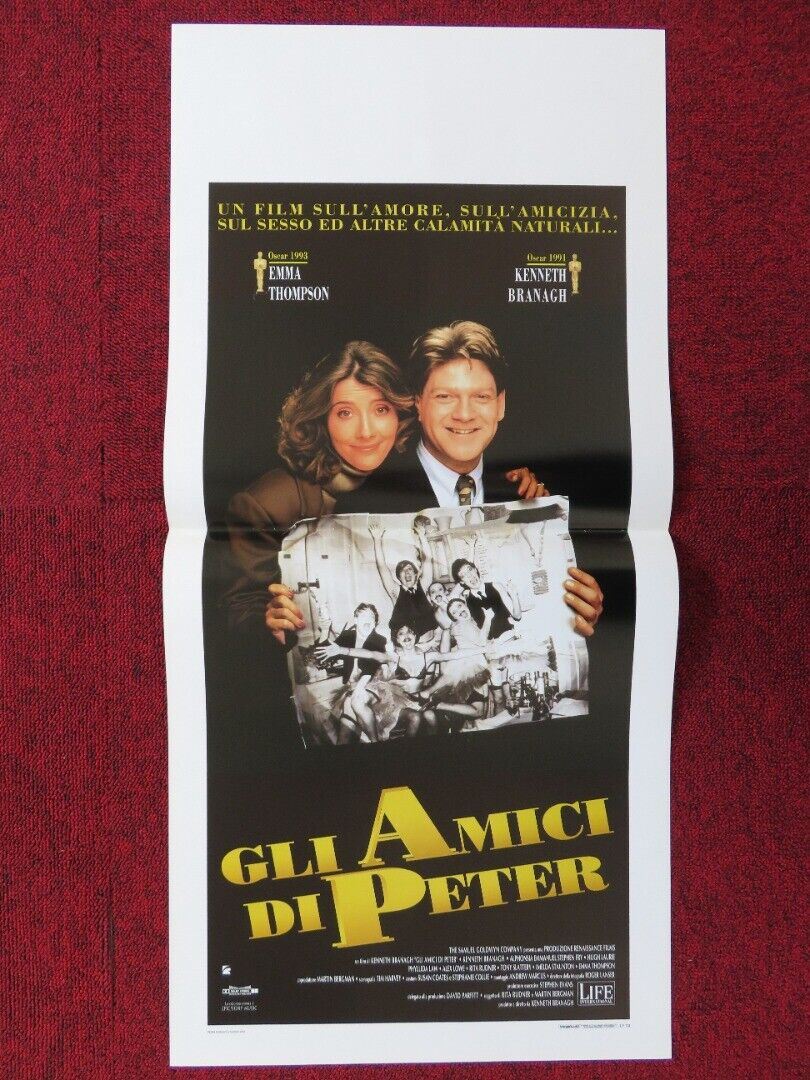 PETER'S FRIENDS ITALIAN LOCANDINA (27.5"x13") POSTER EMMA THOMPSON 1994 - Rendezvous Cinema