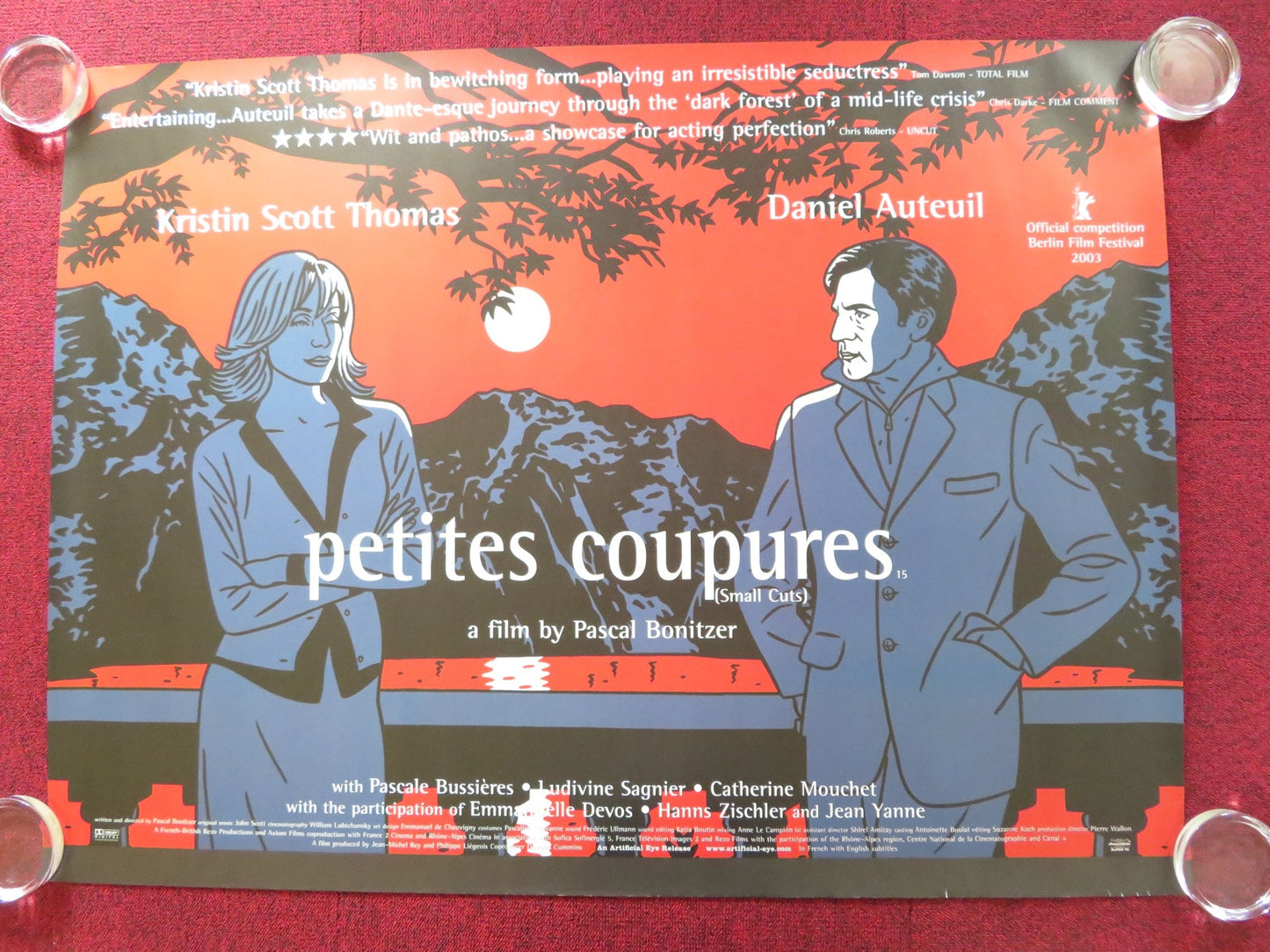 PETITES COUPURES UK QUAD (30"x 40") ROLLED POSTER DANIEL AUTEUIL 2003 Rendezvous Cinema Movie posters