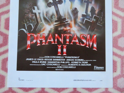 PHANTASM II ITALIAN LOCANDINA (27.5"x13") POSTER DON COSCARELLI 1988 - Rendezvous Cinema