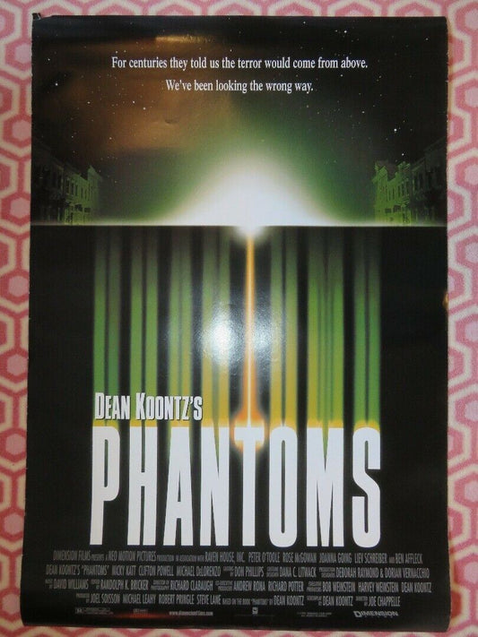 PHANTOMS US ONE SHEET ROLLED POSTER PETER O'TOOLE BEN AFFLECK 1998 Movie posters