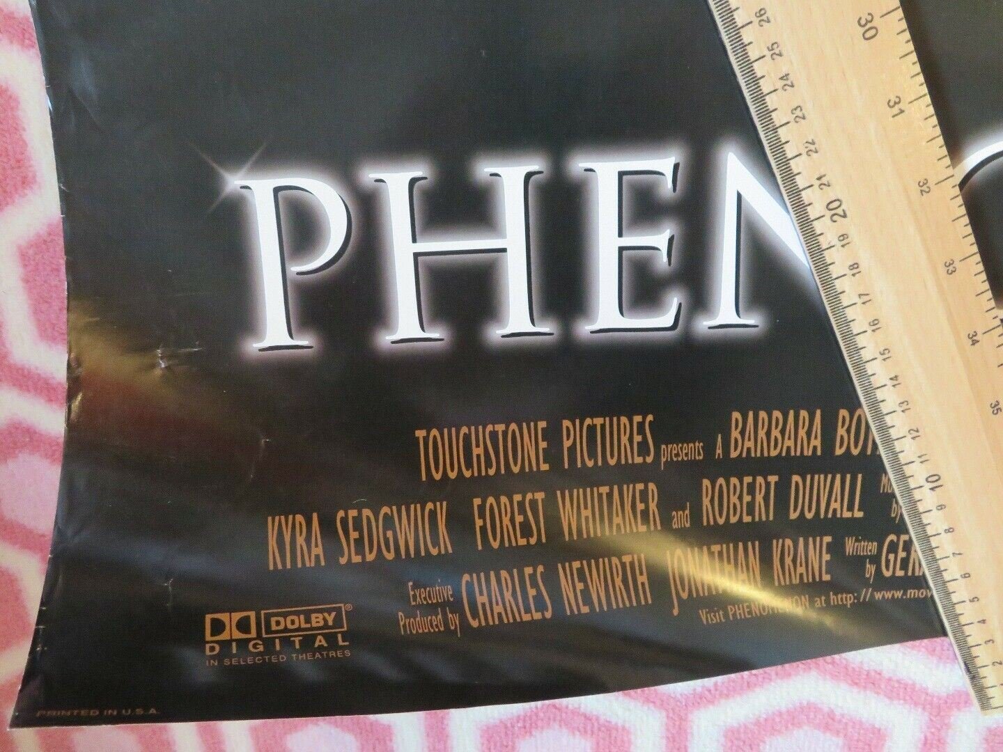 PHENOMENON US ONE SHEET ROLLED POSTER JOHN TRAVOLTA 1996 - Rendezvous Cinema