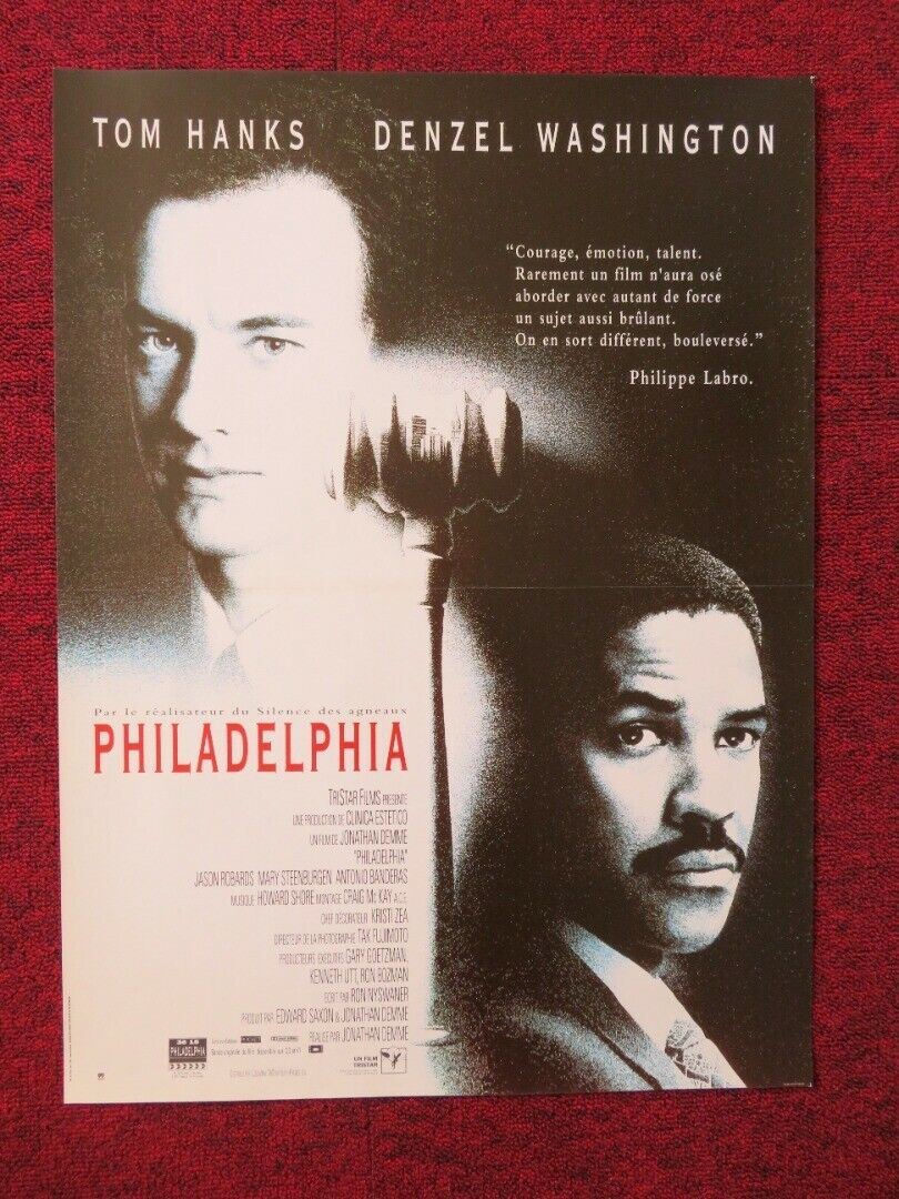 PHILADELPHIA FRENCH (15"x 20.5") POSTER TOM HANKS DENZEL WASHINGTON 1993 Movie posters
