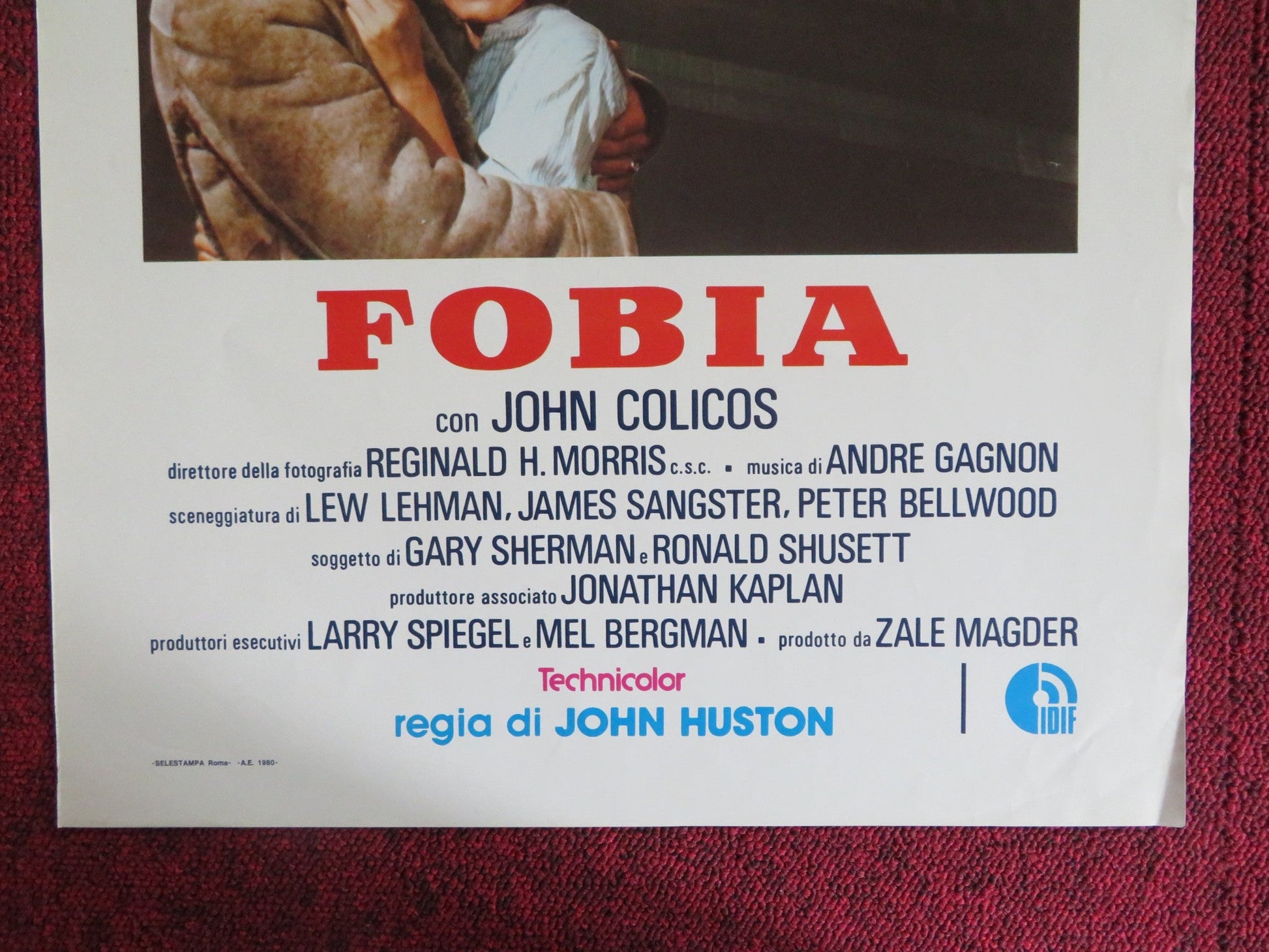 PHOBIA ITALIAN LOCANDINA POSTER PAUL MICHAEL GLAZER SUSAN HOGAN 1980 Rendezvous Cinema Movie posters