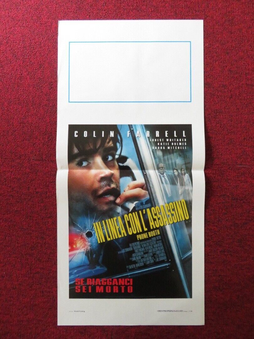 PHONE BOOTH ITALIAN LOCANDINA (27.5"x13") POSTER COLIN FARRELL 2002 Rendezvous Cinema Movie posters