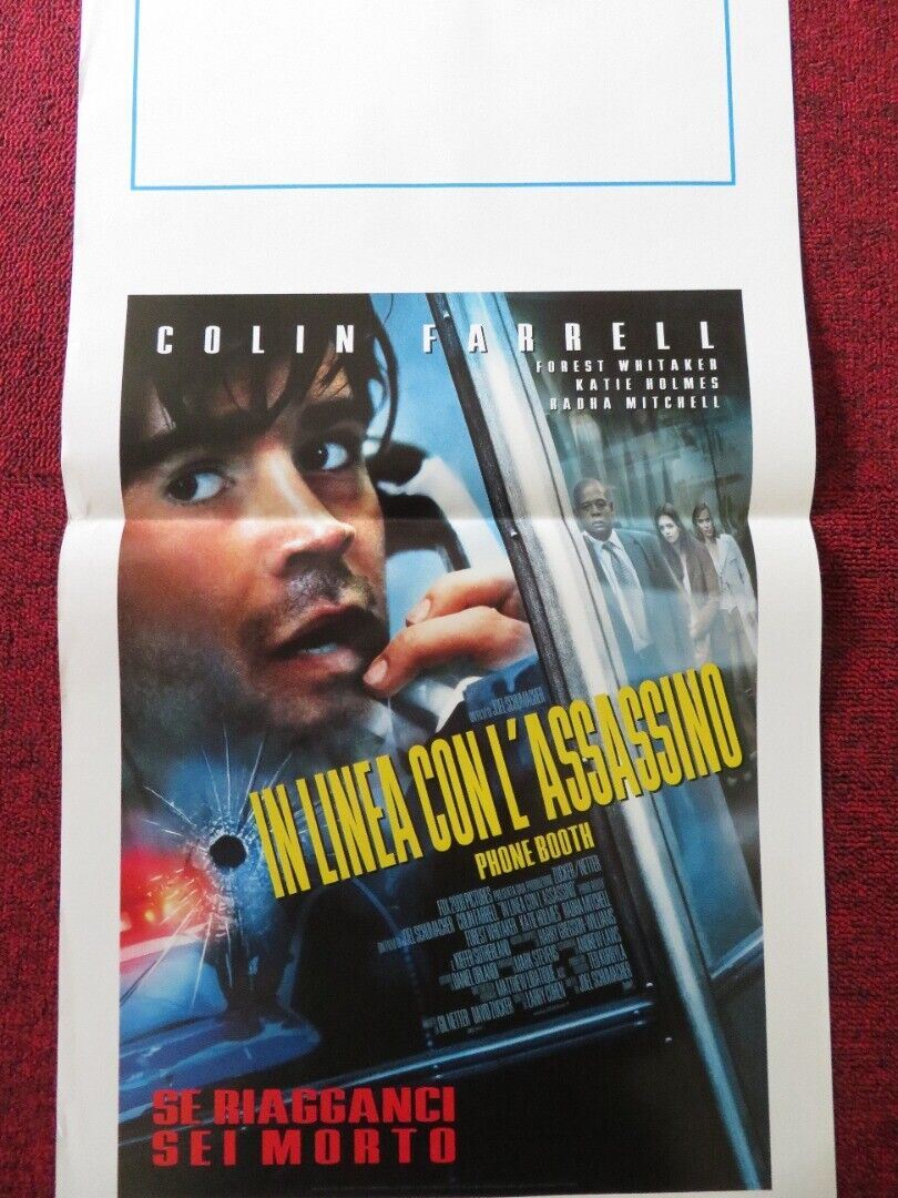 PHONE BOOTH ITALIAN LOCANDINA (27.5"x13") POSTER COLIN FARRELL 2002 Rendezvous Cinema Movie posters