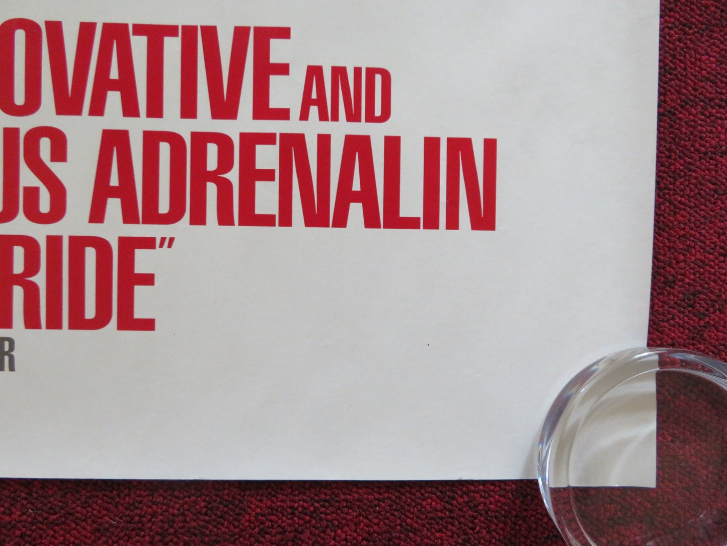 PHONE BOOTH UK QUAD (30"x 40") ROLLED POSTER COLIN FARRELL K. SUTHERLAND 2002 Rendezvous Cinema Movie posters