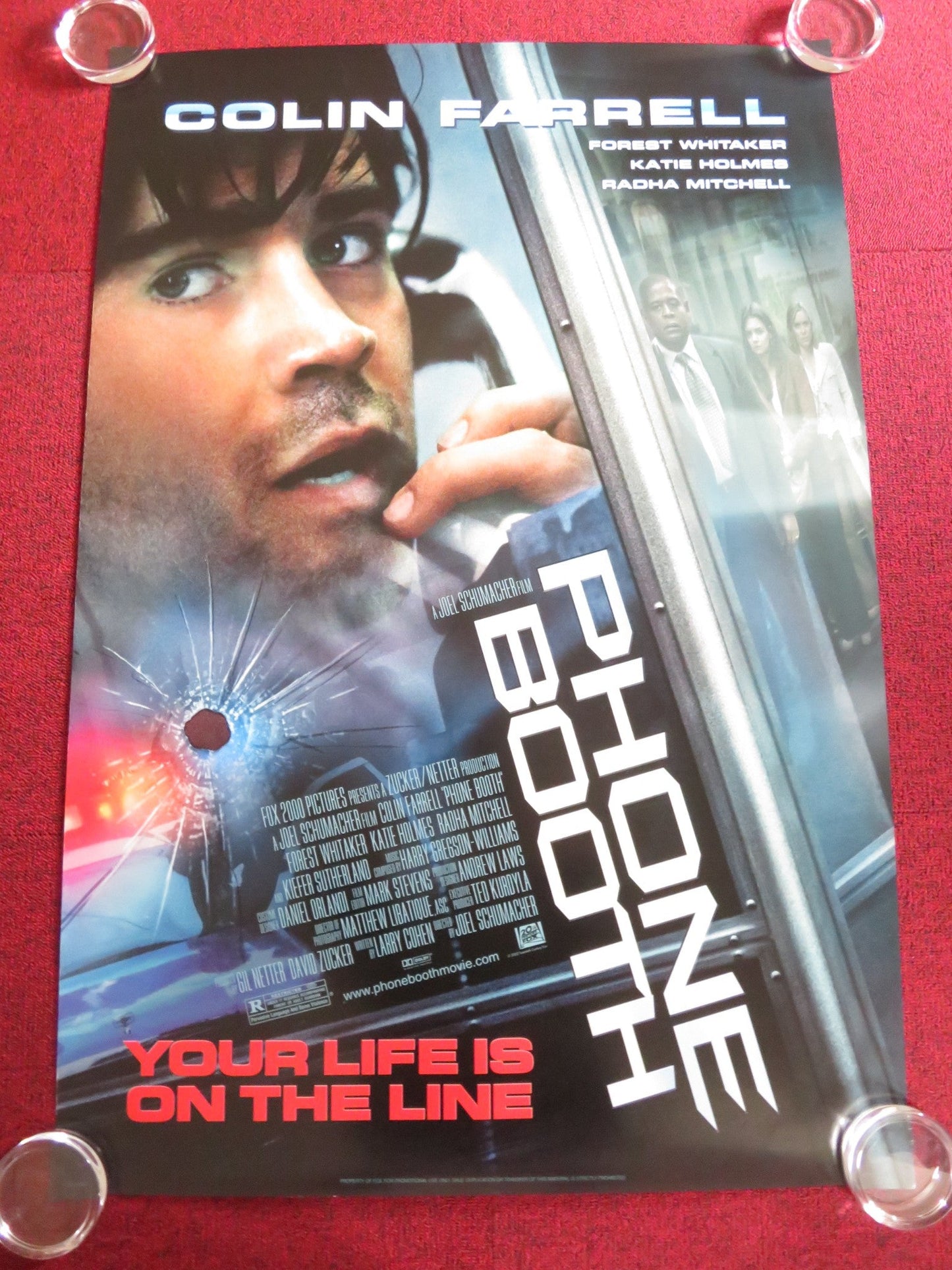 PHONE BOOTH - VERSION A US ONE SHEET ROLLED POSTER COLIN FARRELL 2002 Rendezvous Cinema Movie posters