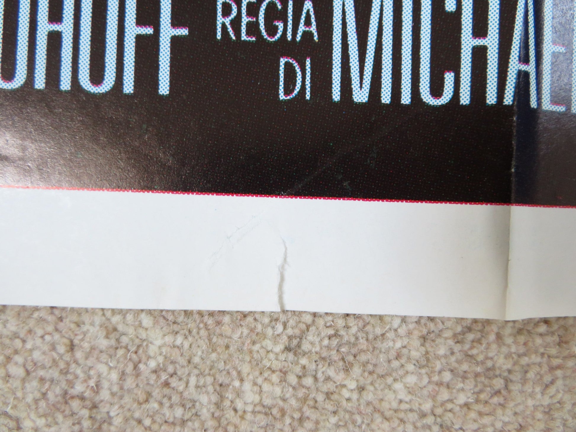 PHYSICAL EVIDENCE ITALIAN 2 FOGLIO POSTER BURT REYNOLDS THERESA RUSSELL 1989 Rendezvous Cinema Movie posters