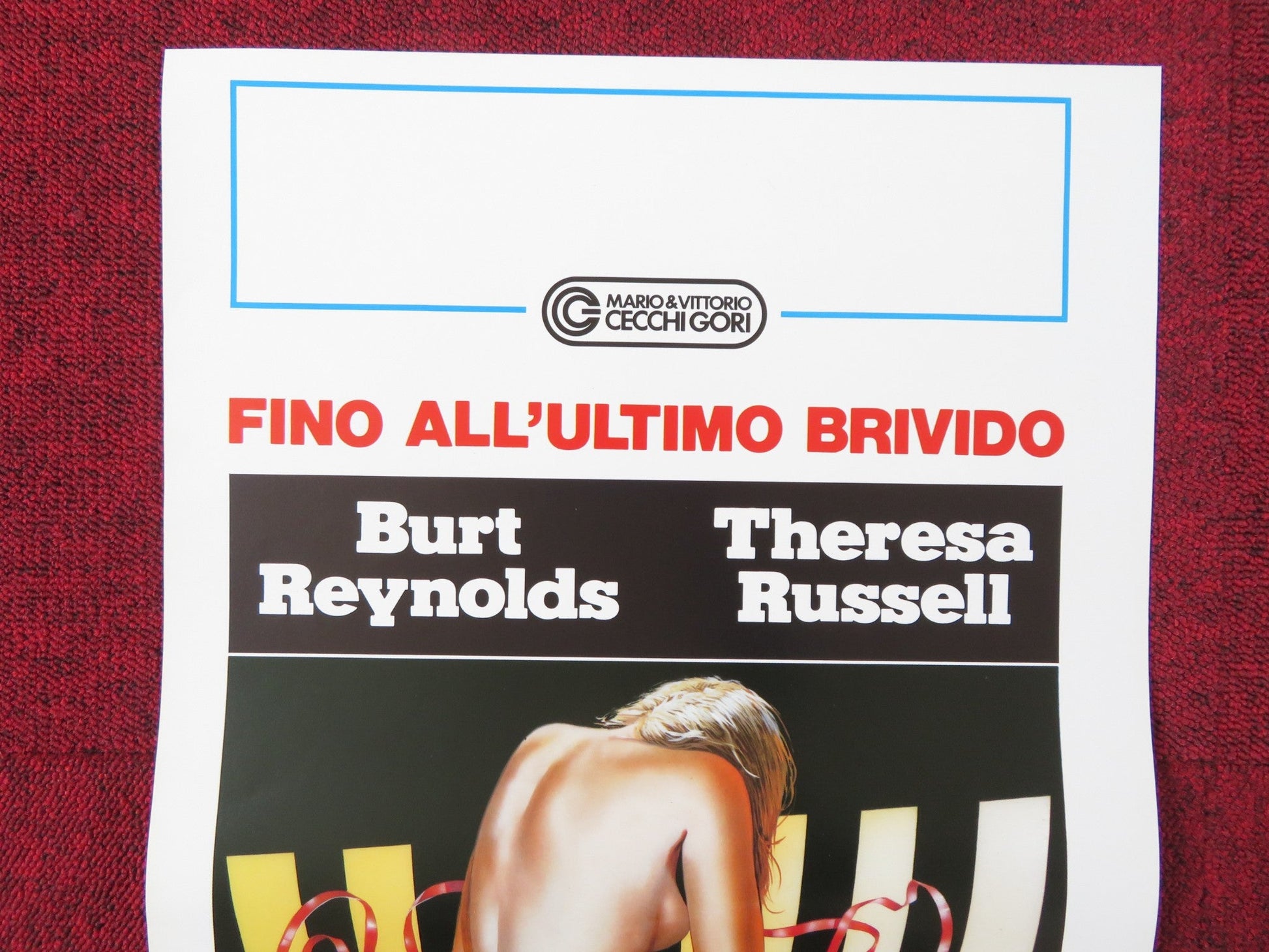 PHYSICAL EVIDENCE ITALIAN LOCANDINA POSTER BURT REYNOLDS THERESA RUSSELL 1989 Rendezvous Cinema Movie posters