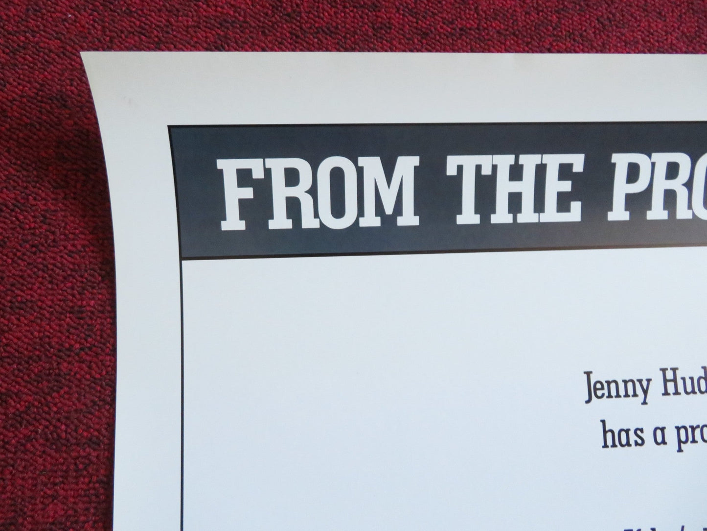 PHYSICAL EVIDENCE US ONE SHEET ROLLED POSTER BURT REYNOLDS THERESA RUSSELL 1989 Rendezvous Cinema Movie posters