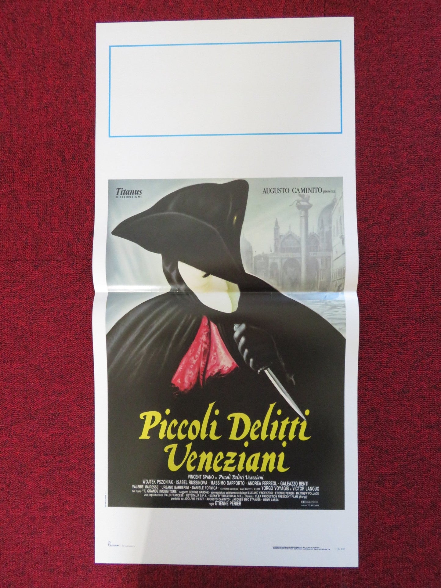 PICCOLI DELITTI VENEZIANI ITALIAN LOCANDINA POSTER VINCENT SPANO 1989 Rendezvous Cinema Movie posters