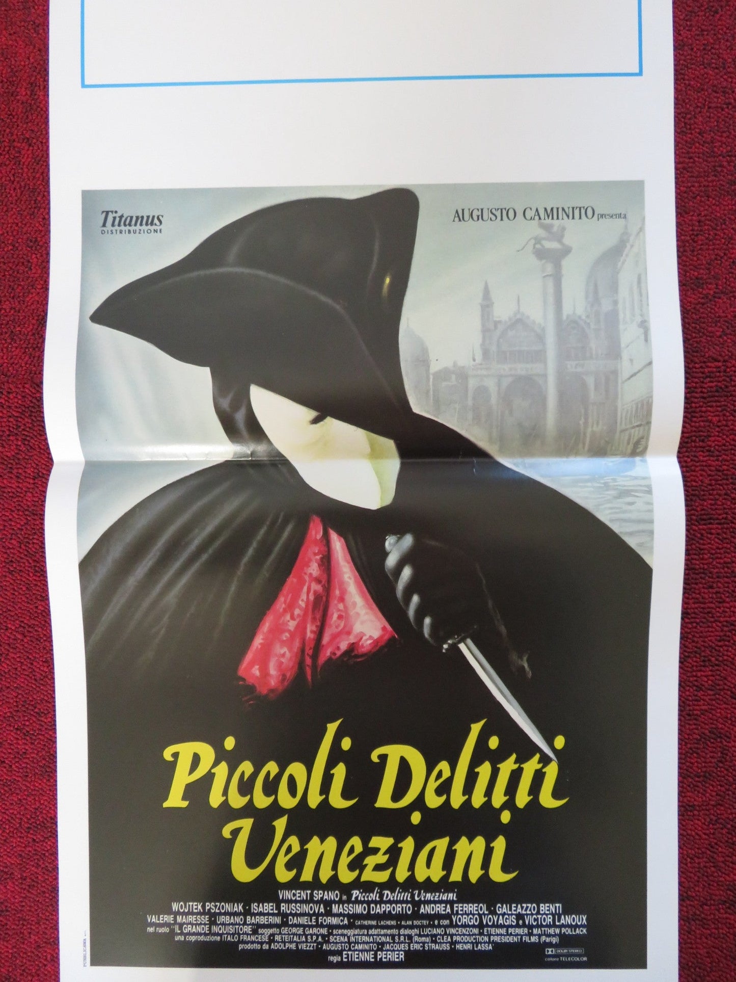 PICCOLI DELITTI VENEZIANI ITALIAN LOCANDINA POSTER VINCENT SPANO 1989 Rendezvous Cinema Movie posters
