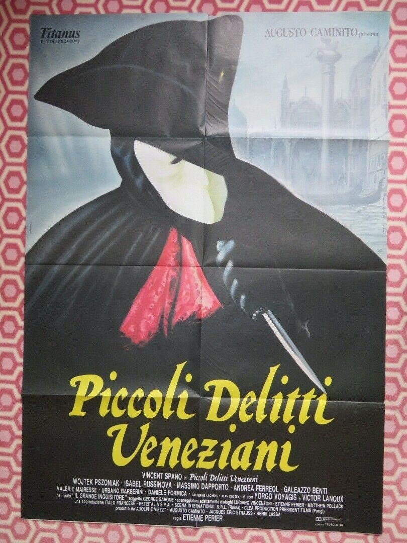 PICCOLI DELITTI VENEZIANI / Rouge Venise ITALIAN 2 FOGLIO POSTER 1989 Movie posters