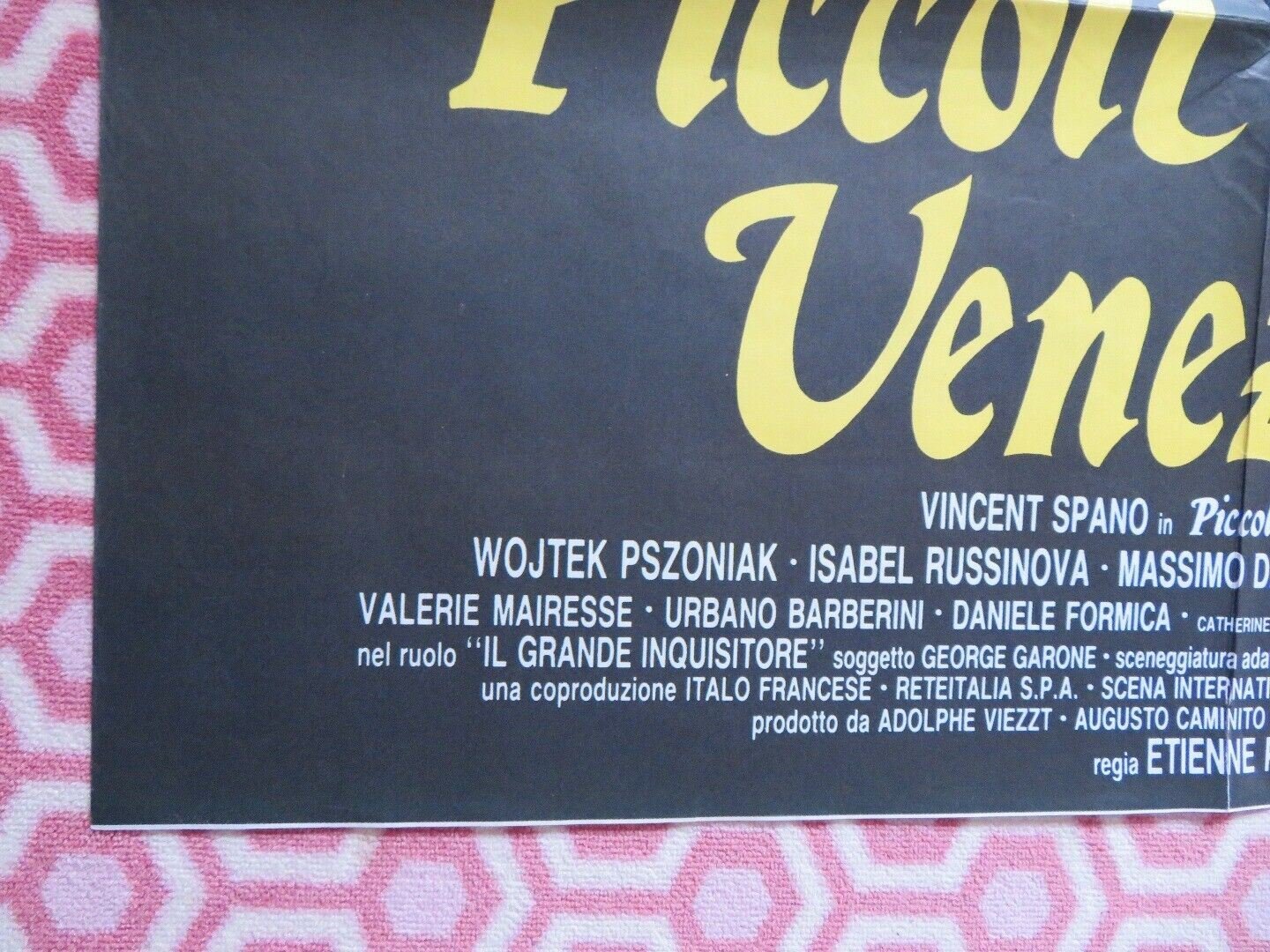 PICCOLI DELITTI VENEZIANI / Rouge Venise ITALIAN 2 FOGLIO POSTER 1989 Movie posters