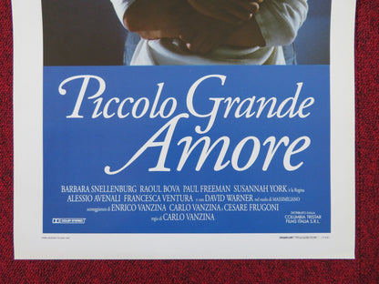 PICCOLO GRANDE AMORE ITALIAN LOCANDINA POSTER BARBARA SNELLENBURG R. BOVA 1993 Rendezvous Cinema Movie posters
