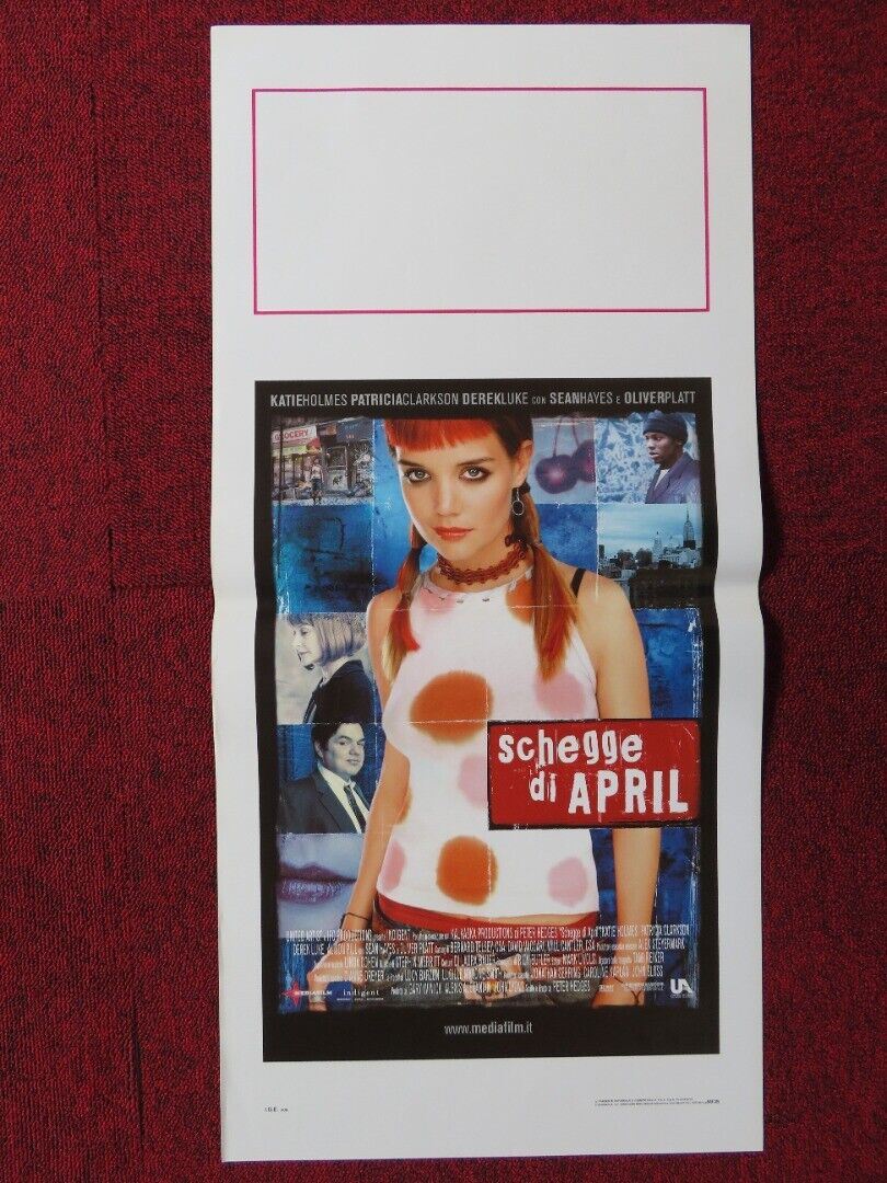 PIECES OF APRIL ITALIAN LOCANDINA (27.5"x13") POSTER KATIE HOLMES 2003 Movie posters