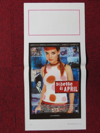 PIECES OF APRIL ITALIAN LOCANDINA (27.5"x13") POSTER KATIE HOLMES 2003 Movie posters