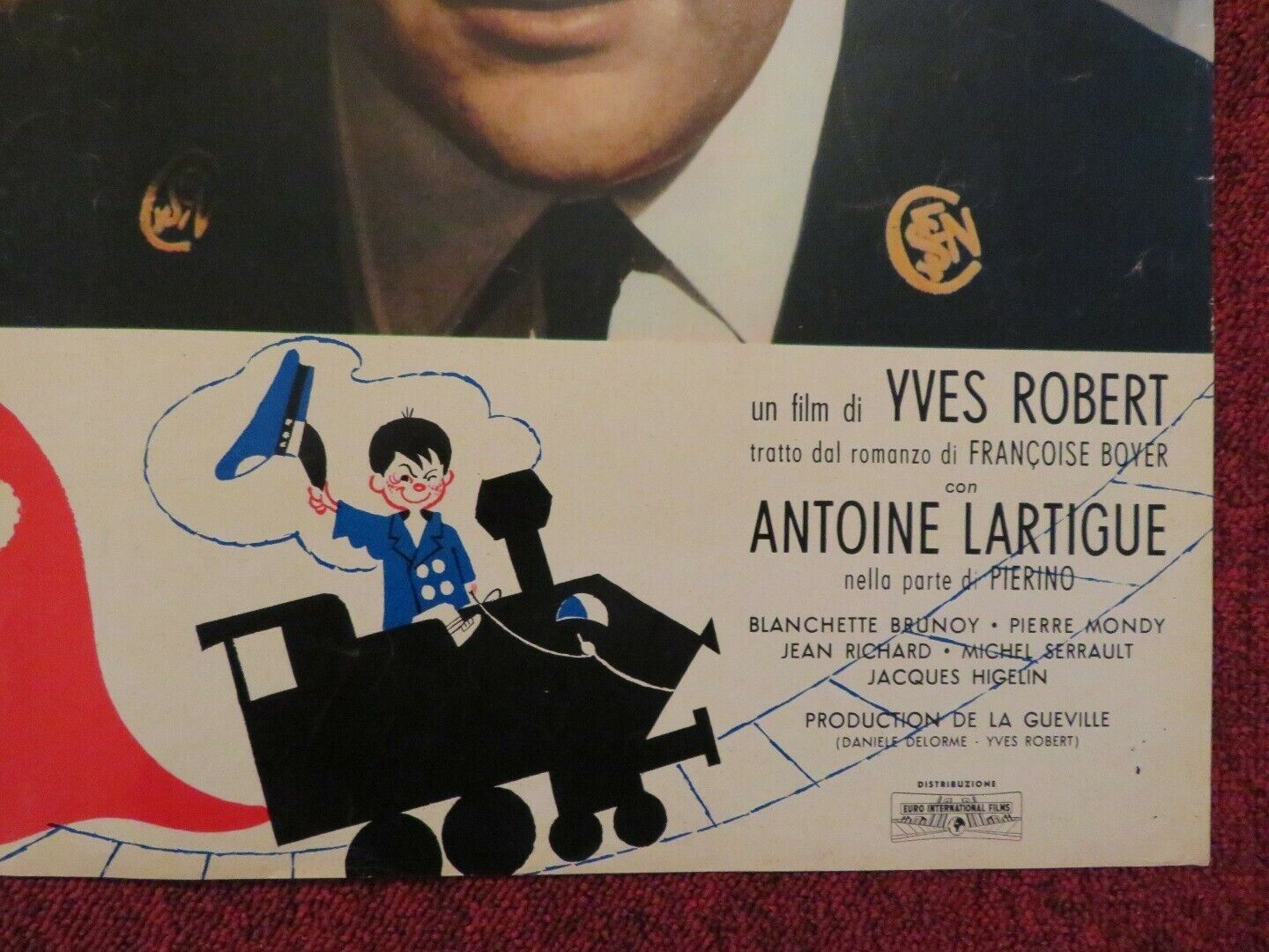 PIERINO LA PESTE / BEBERT AND THE TRAIN ITALIAN FOTOBUSTA POSTER PIERRE MONDY Movie posters