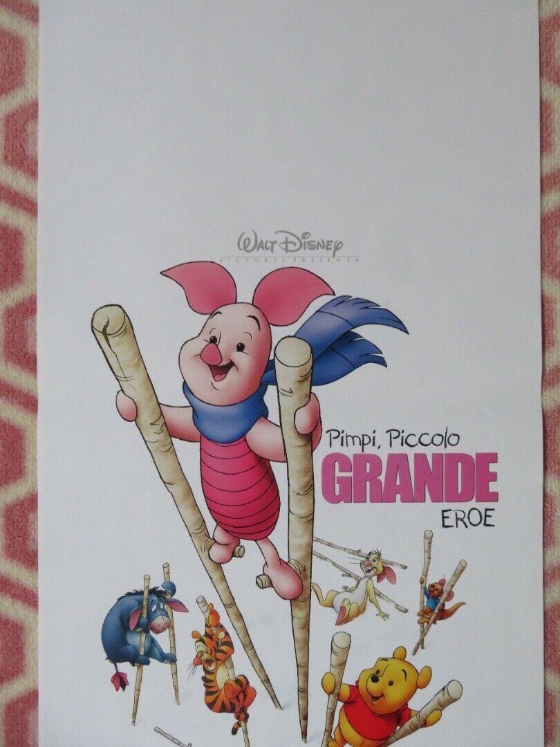 PIGLET'S BIG MOVIE ITALIAN LOCANDINA (27.5"x13") POSTER DISNEY POOH 2003 Movie posters