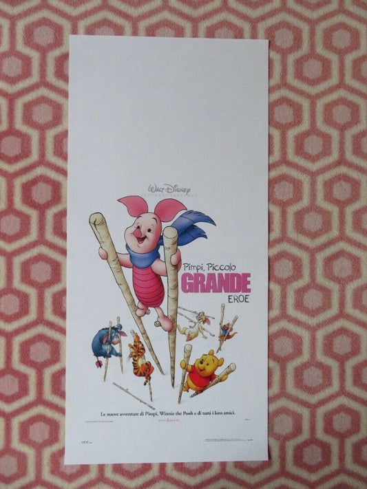 PIGLET'S BIG MOVIE ITALIAN LOCANDINA (27.5"x13") POSTER DISNEY POOH 2003 Movie posters