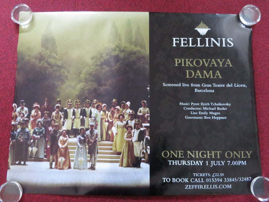 PIKOVAYA DAMA UK QUAD (30"x 40") ROLLED POSTER MICHAEL BODER EMILY MAGEE 2011 Rendezvous Cinema Movie posters