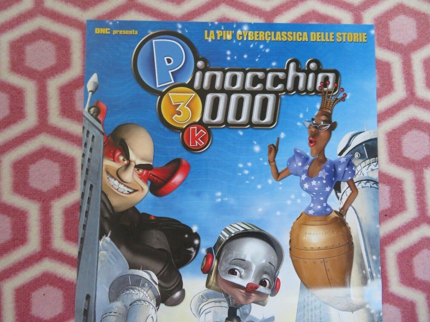 PINOCCHIO 3000 ITALIAN LOCANDINA (25" x 12.5") POSTER WHOOPI GOLDBERG 2004 Movie posters