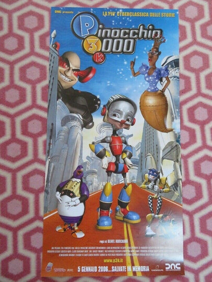 PINOCCHIO 3000 ITALIAN LOCANDINA (25" x 12.5") POSTER WHOOPI GOLDBERG 2004 Movie posters