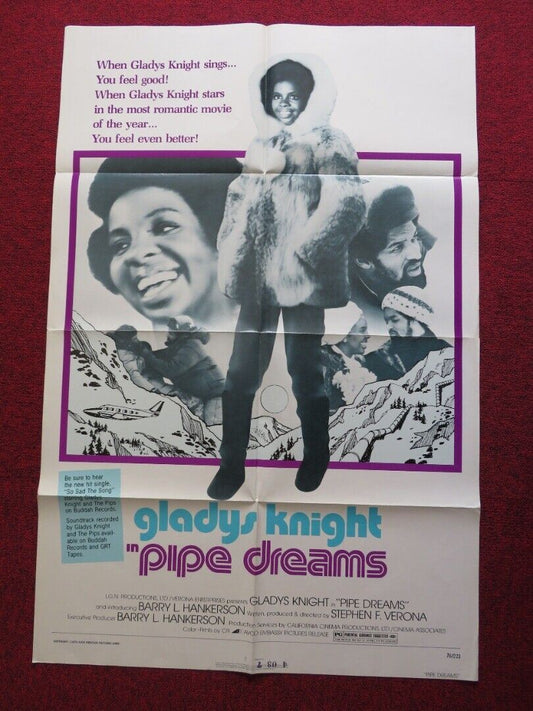 PIPE DREAMS US ONE SHEET POSTER GLADYS KNIGHT WAYNE TIPPIT 1976 Movie posters