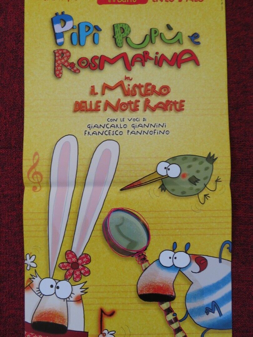 PIPI PUPU E ROSMARINA IL MISTERO... ITALIAN LOCANDINA (26.5"x12.5") POSTER 2017 Movie posters