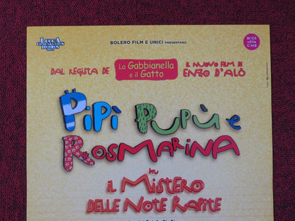 PIPI PUPU E ROSMARINA IL MISTERO... ITALIAN LOCANDINA (26.5"x12.5") POSTER 2017 Movie posters