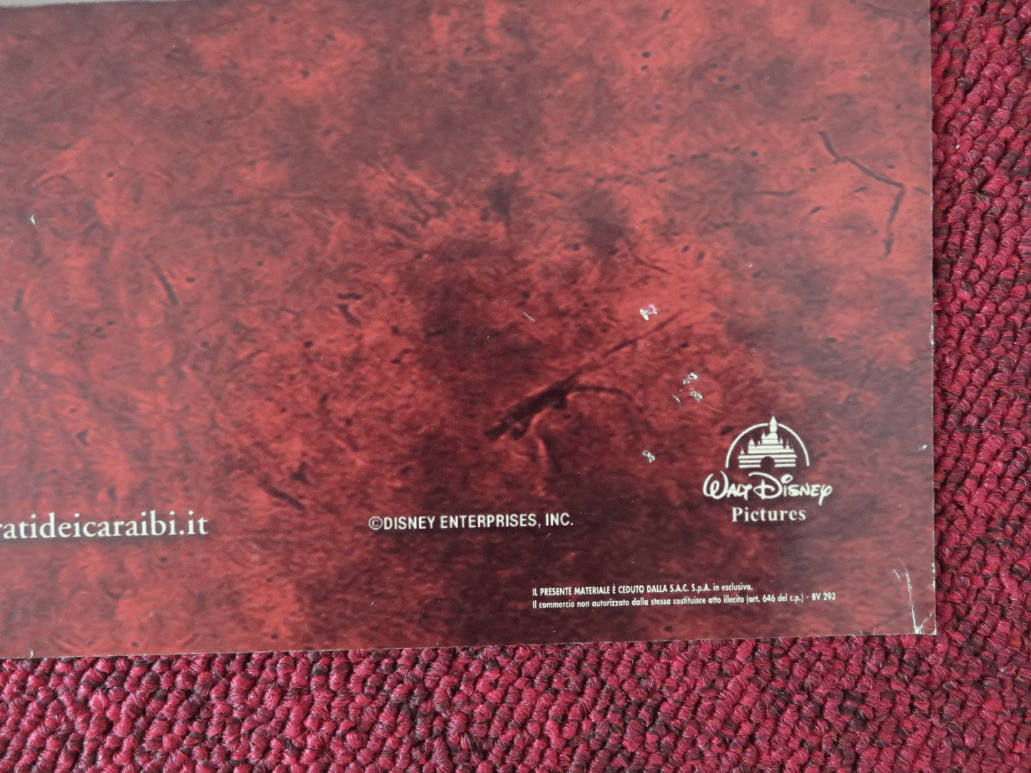 PIRATES OF THE CARIBBEAN: DEAD MAN'S CHEST - A ITALIAN FOTOBUSTA POSTER 2006 Rendezvous Cinema Movie posters