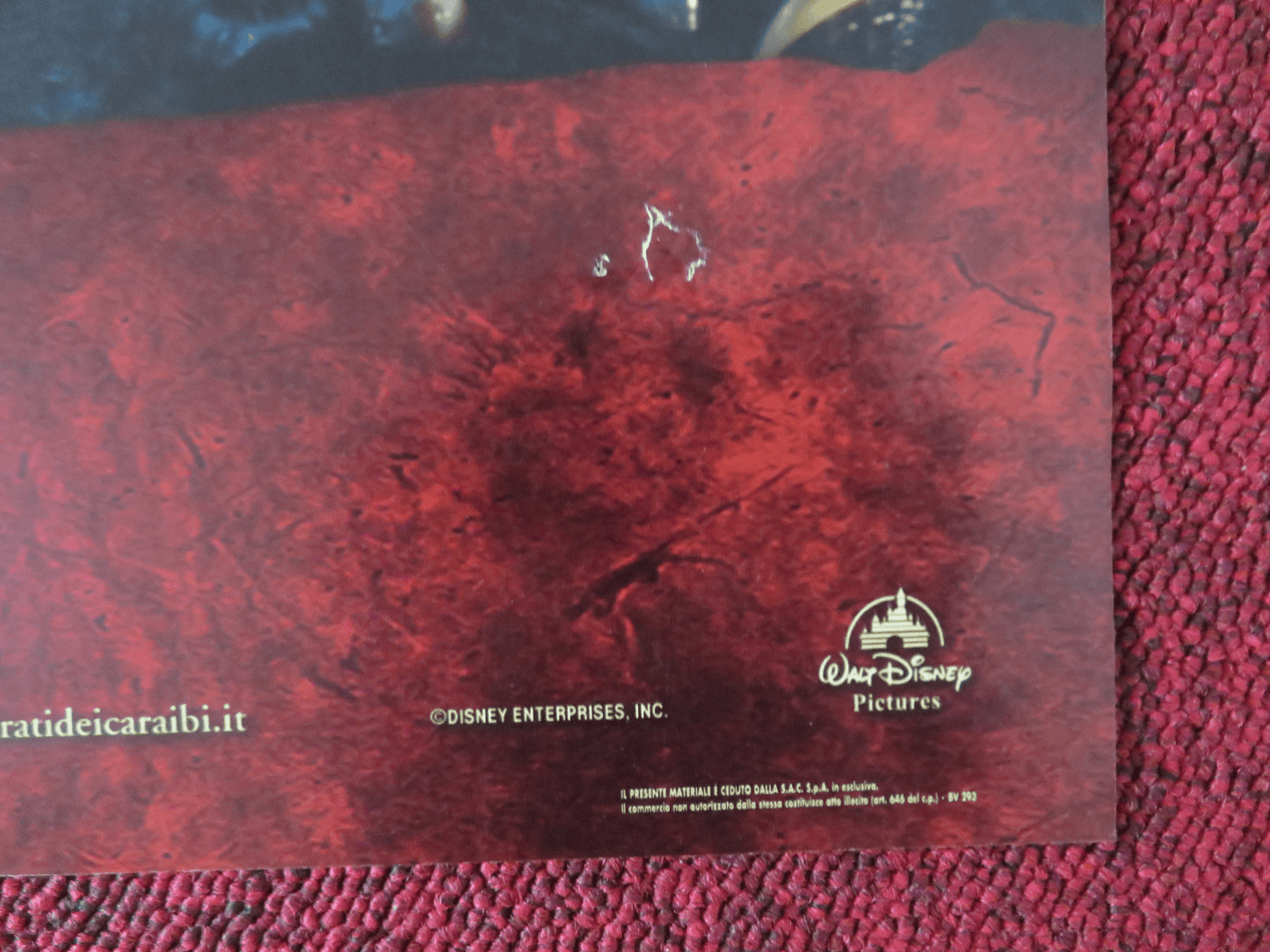 PIRATES OF THE CARIBBEAN: DEAD MAN'S CHEST - B ITALIAN FOTOBUSTA POSTER 2006 Rendezvous Cinema Movie posters