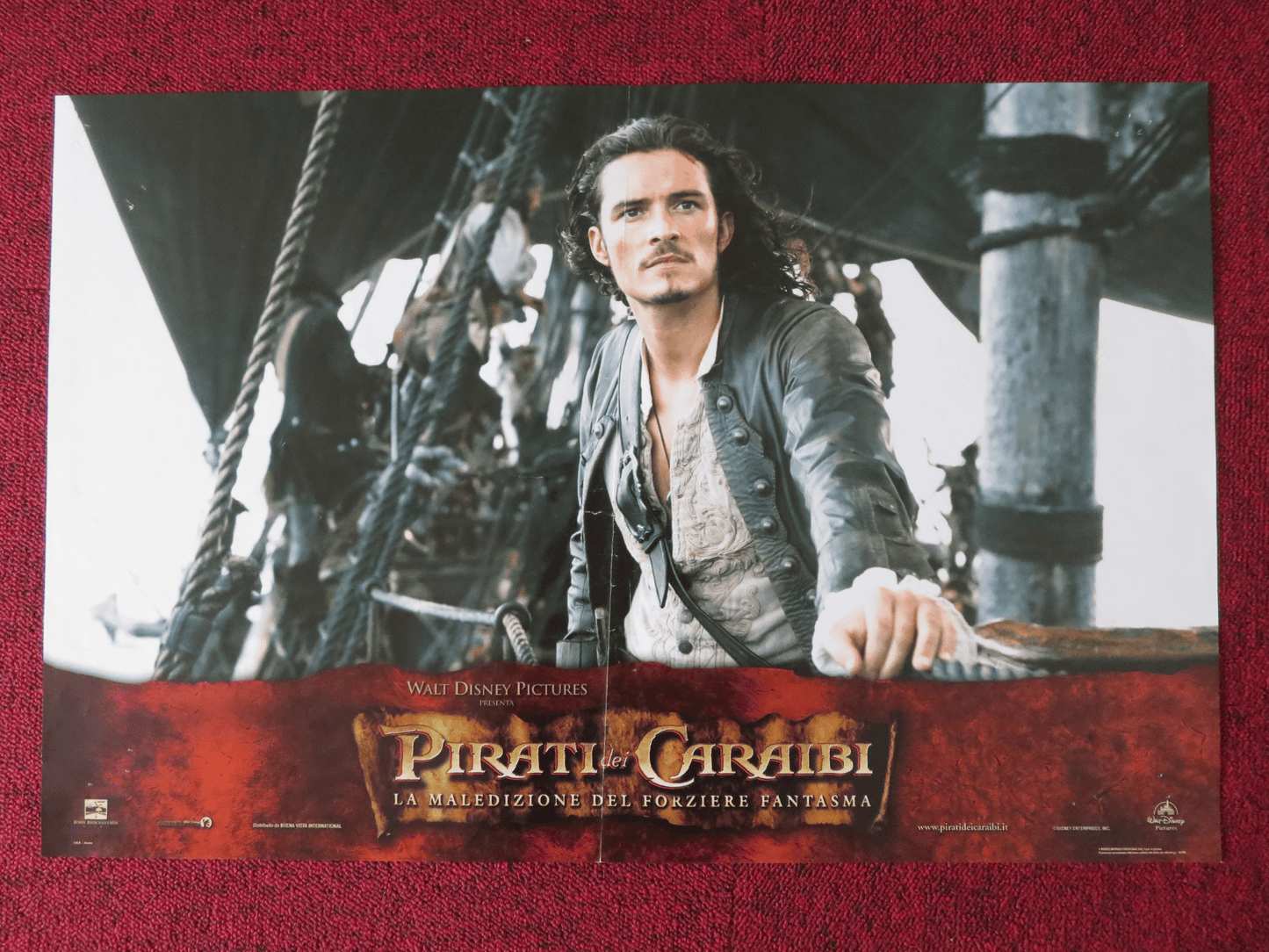 PIRATES OF THE CARIBBEAN: DEAD MAN'S CHEST - C ITALIAN FOTOBUSTA POSTER 2006 Rendezvous Cinema Movie posters