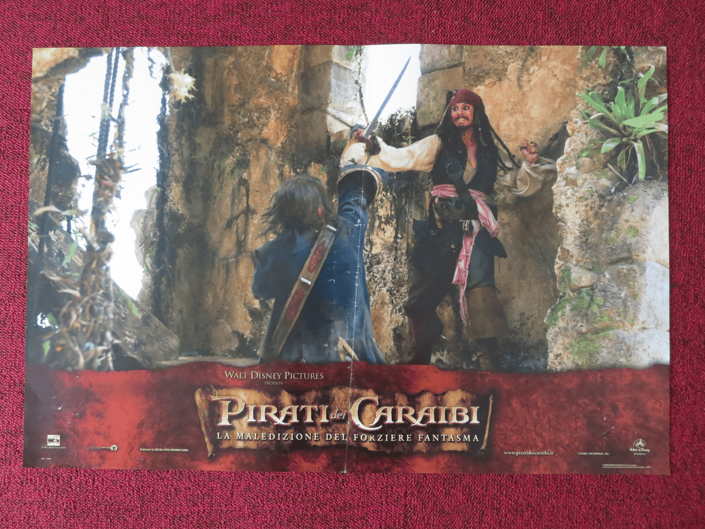 PIRATES OF THE CARIBBEAN: DEAD MAN'S CHEST - D ITALIAN FOTOBUSTA POSTER 2006 Rendezvous Cinema Movie posters