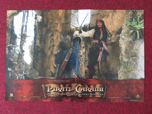 PIRATES OF THE CARIBBEAN: DEAD MAN'S CHEST - D ITALIAN FOTOBUSTA POSTER 2006 Rendezvous Cinema Movie posters
