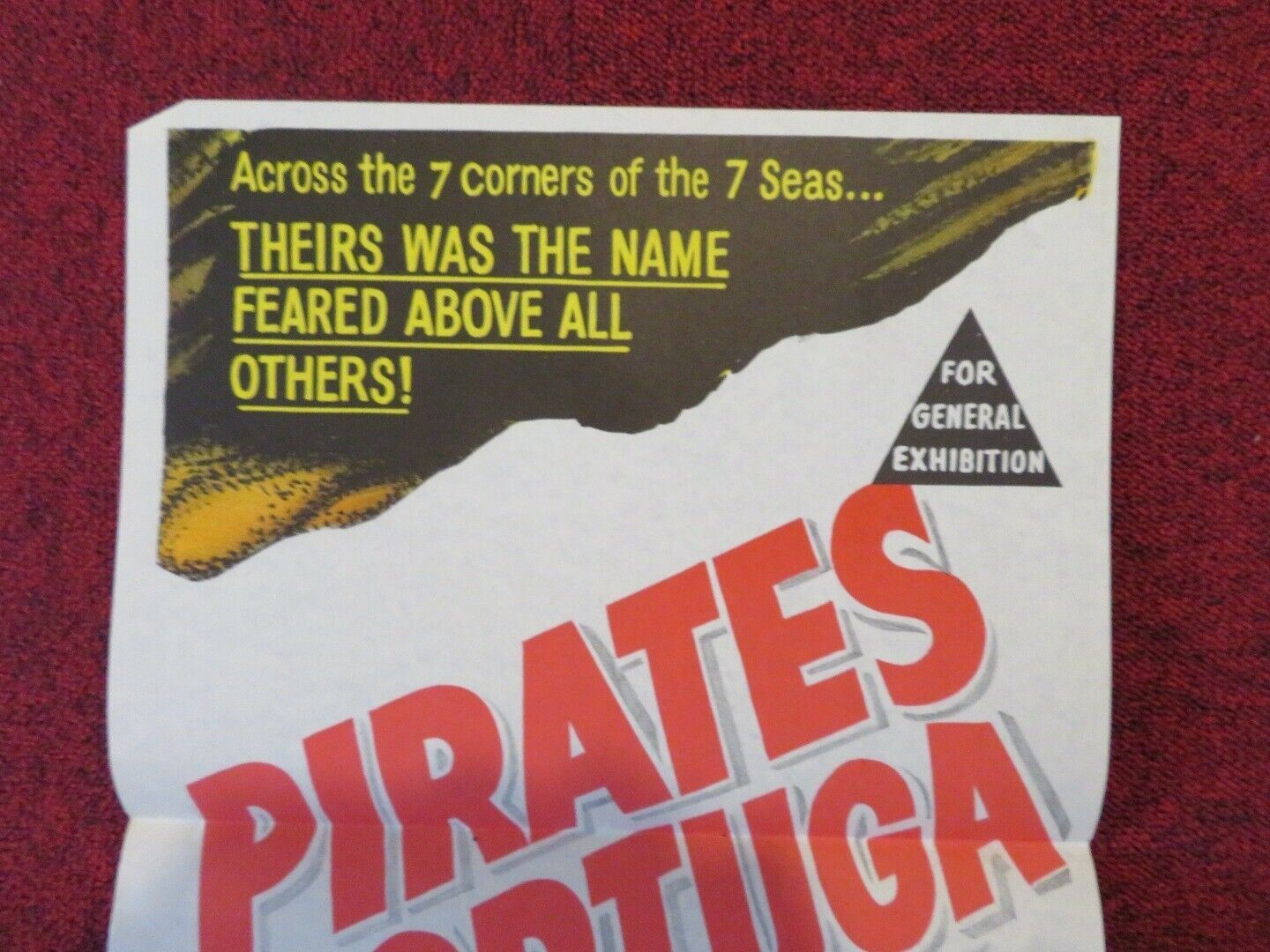 PIRATES OF TORTUGA FOLDED AUSTRALIAN DAYBILL POSTER KEN SCOTT LETÍCIA ROMÁN 1961 Movie posters