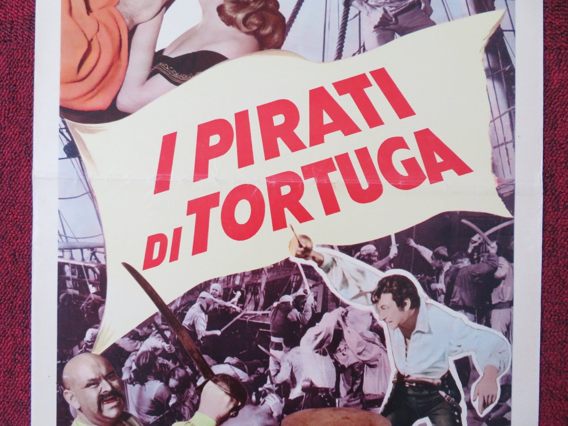PIRATES OF TORTUGA ITALIAN LOCANDINA POSTER KEN SCOTT LETICIA ROMAN 1961 Rendezvous Cinema Movie posters