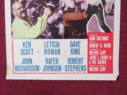 PIRATES OF TORTUGA ITALIAN LOCANDINA POSTER KEN SCOTT LETICIA ROMAN 1961 Rendezvous Cinema Movie posters