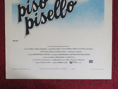 PISO PISELLO ITALIAN LOCANDINA POSTER LUCA PORRO FABIO PERABONI 1981 Rendezvous Cinema Movie posters