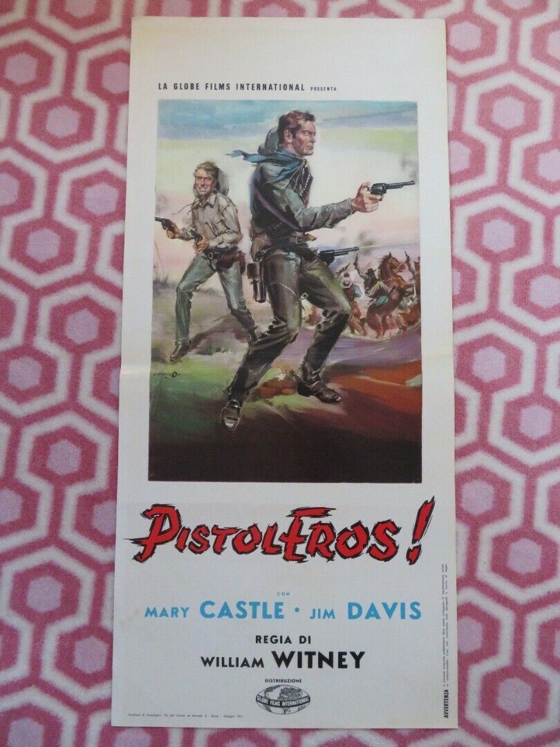 PISTOL EROS!/ Stories of the Century ITALIAN LOCANDINA (27.5"x13") POSTER 1963 Movie posters