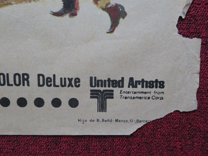 PISTOLERO / YOUNG BILLY YOUNG SPANISH ROLLED POSTER ROBERT MITCHUM 1969 Movie posters