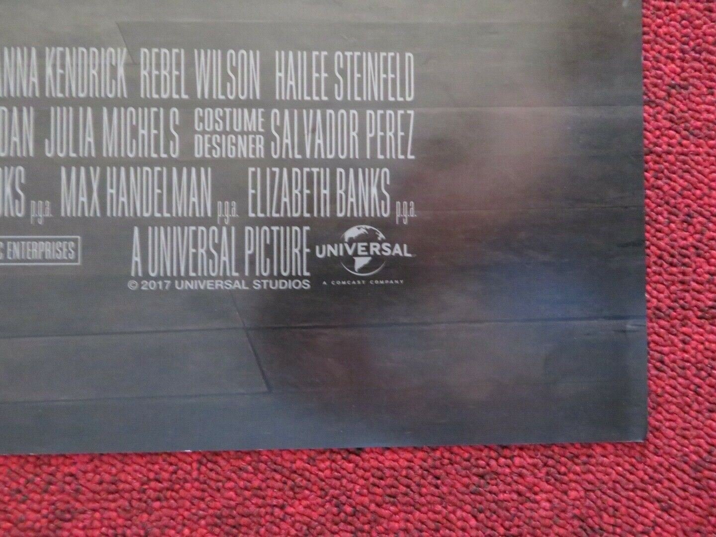 PITCH PERFECT 3 FOLDED US ONE SHEET POSTER ANNA KENDRIK REBEL WILSON 2017 Movie posters