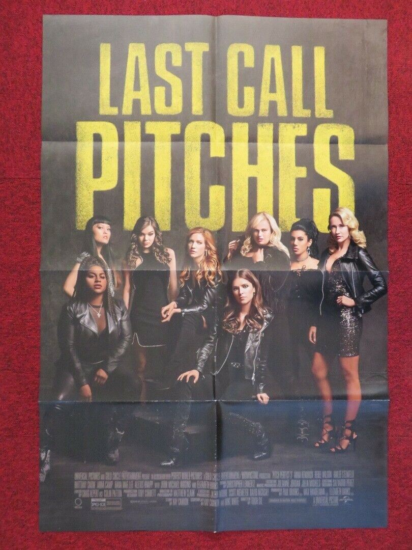PITCH PERFECT 3 FOLDED US ONE SHEET POSTER ANNA KENDRIK REBEL WILSON 2017 Movie posters