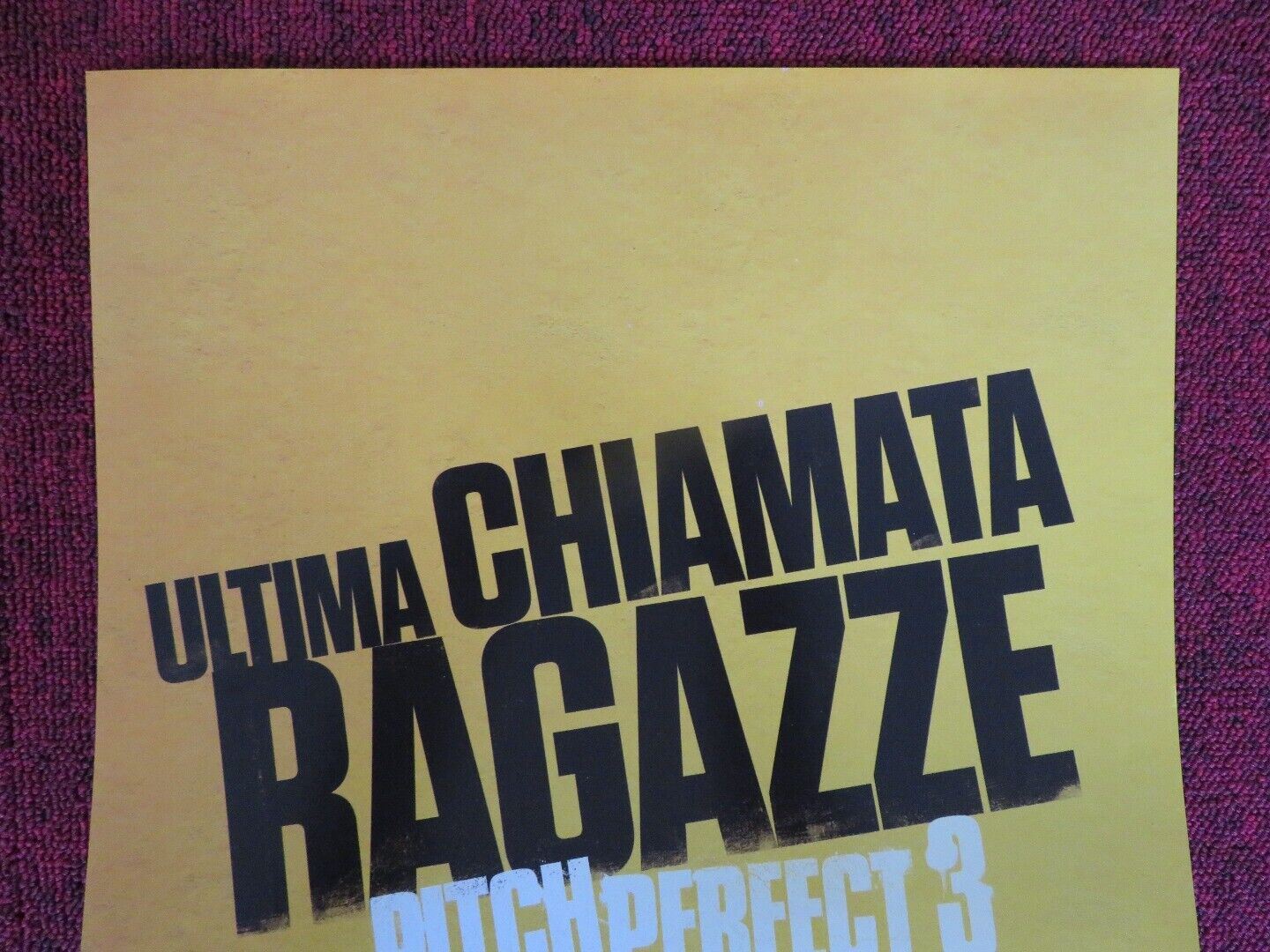 PITCH PERFECT 3 ITALIAN LOCANDINA (26.5"x12.5") POSTER REBEL WILSON 2017 - Rendezvous Cinema