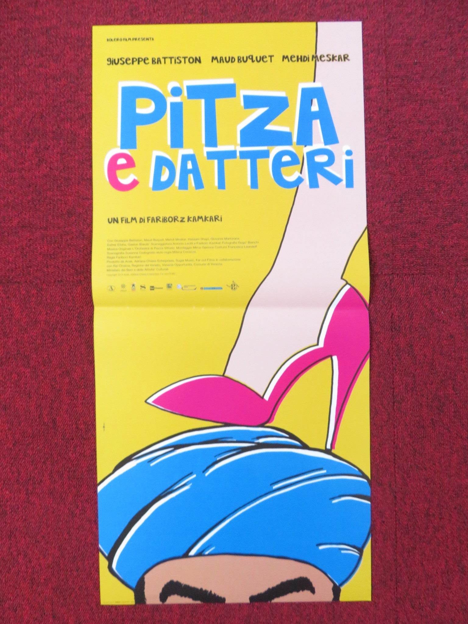 PITZA E DATTERI ITALIAN LOCANDINA POSTER GUISEPPE BATTISTON MAUD BUQUET 2015 Rendezvous Cinema Movie posters