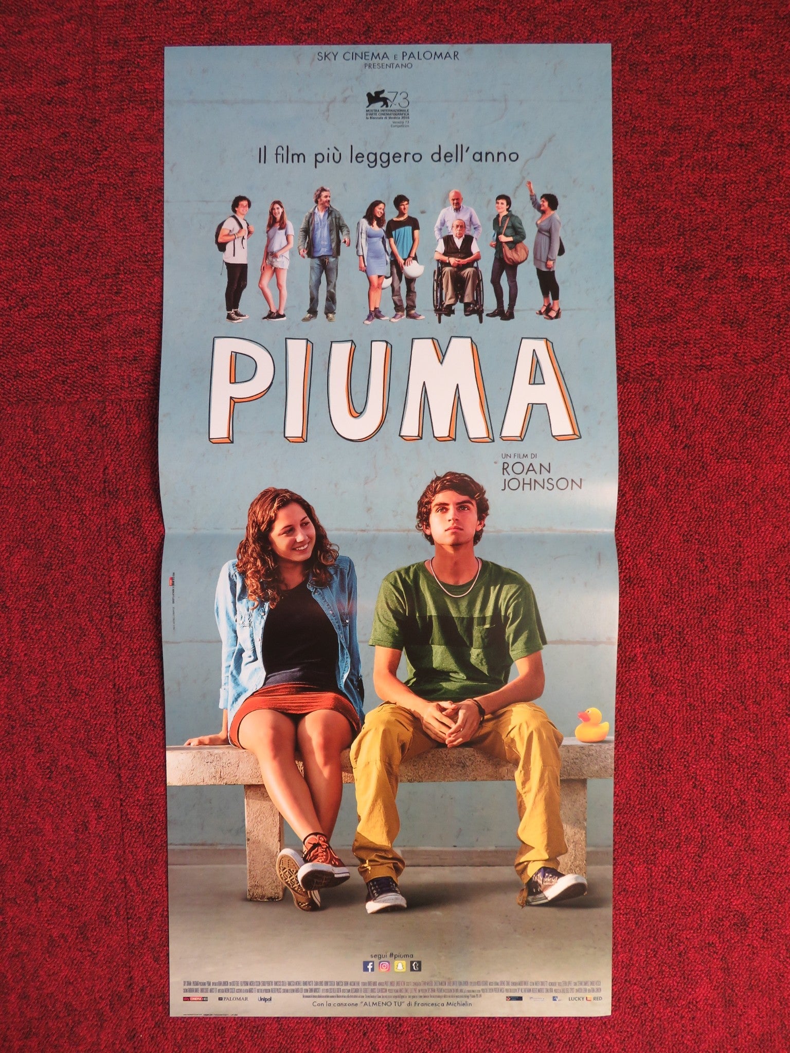 PIUMA / FEATHER ITALIAN LOCANDINA POSTER LUIGI FEDELE BLU YOSHIMI 2016 Rendezvous Cinema Movie posters